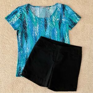 Bundle Includes Slim-Sation Shorts and NY Top